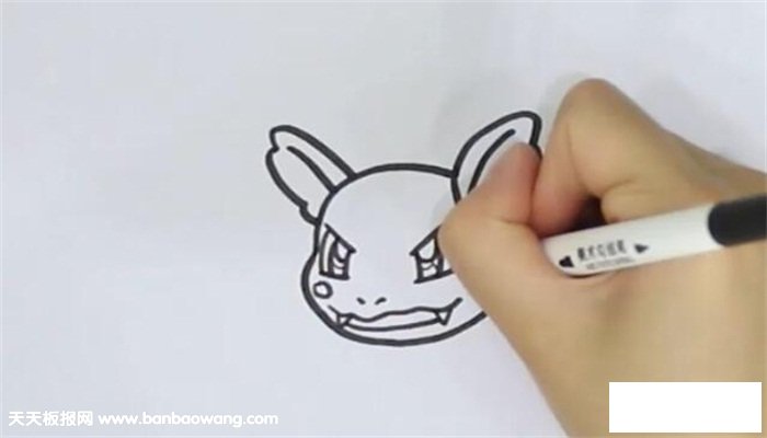 卡咪龟简笔画