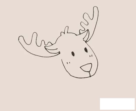 驯鹿简笔画