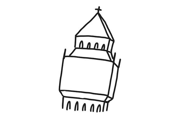 大本钟简笔画