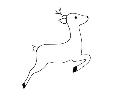 鹿简笔画图片大全作品四