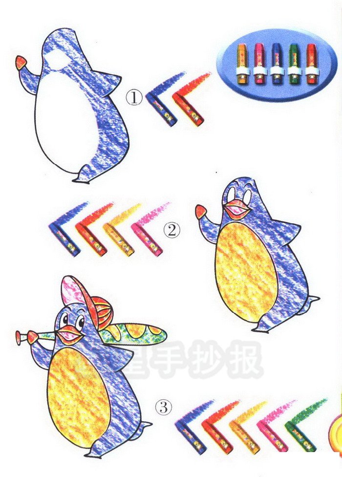 企鹅简笔画图片