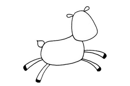 鹿简笔画图片
