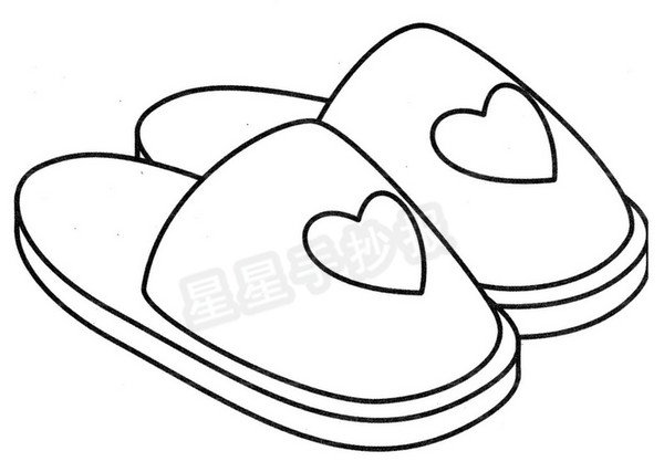拖鞋简笔画