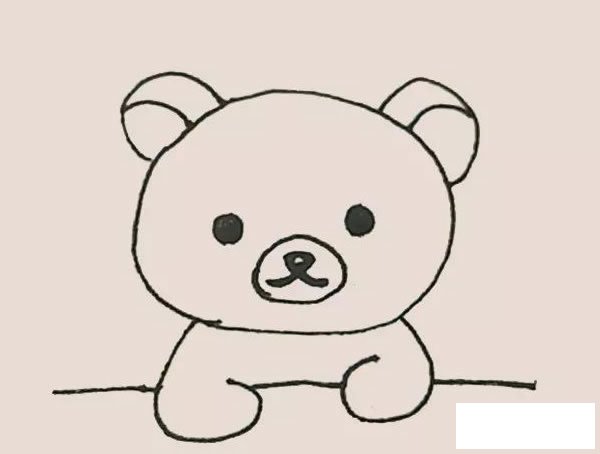 轻松熊简笔画