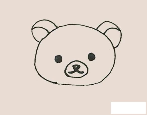 轻松熊简笔画