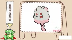 绵绵泡芙简笔画