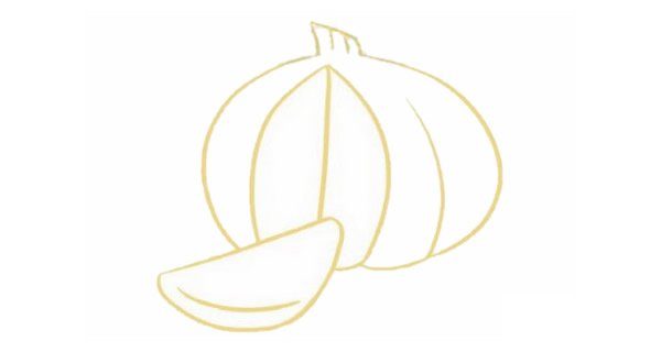 大蒜简笔画图片