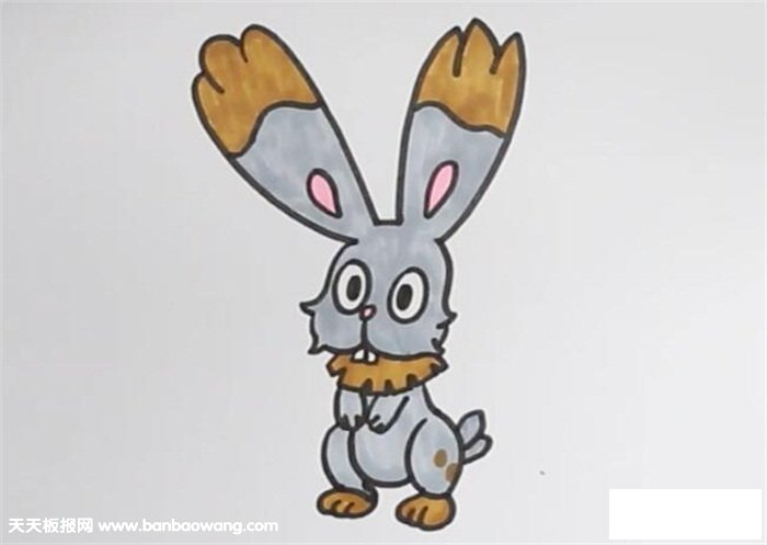 掘掘兔简笔画