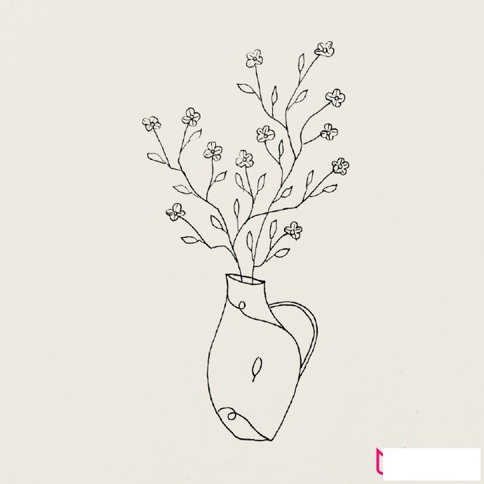 好看的中国风简笔画，瓷器设计