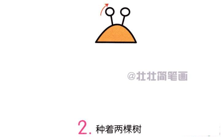 金龟子简笔画画法_怎么画金龟子的简笔画