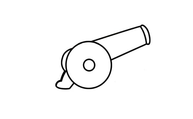 大炮物品简笔画步骤图片大全