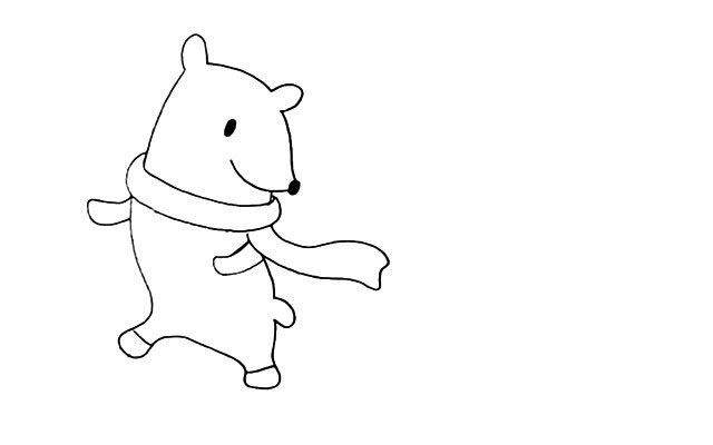 北极熊简笔画