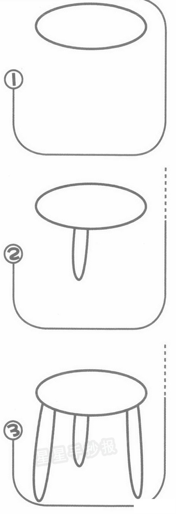 凳子简笔画