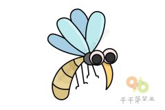4种昆虫简笔画图片 儿童简笔画