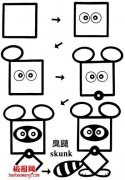 最新老鼠简笔画画法