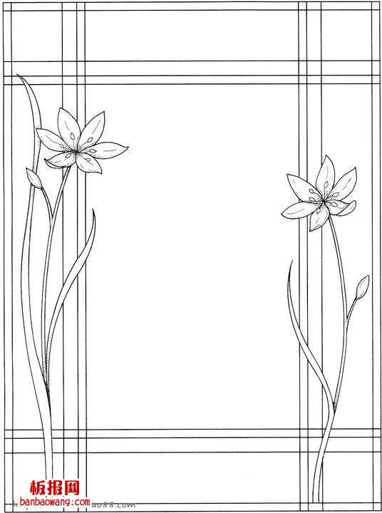 花的绽放简笔画