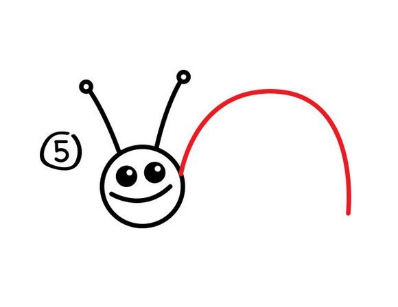 蜗牛简笔画