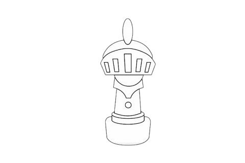国际象棋简笔画完成图