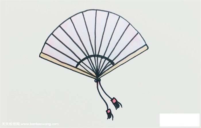 古代的扇子怎么画