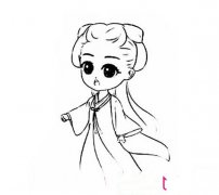 赵丽颖花千骨简笔画图片