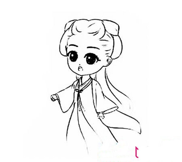 赵丽颖花千骨简笔画图片