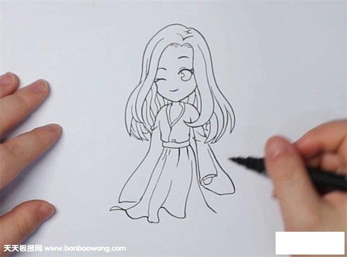 清瞳简笔画