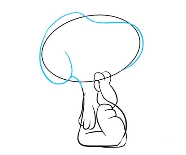 史努比简笔画步骤图