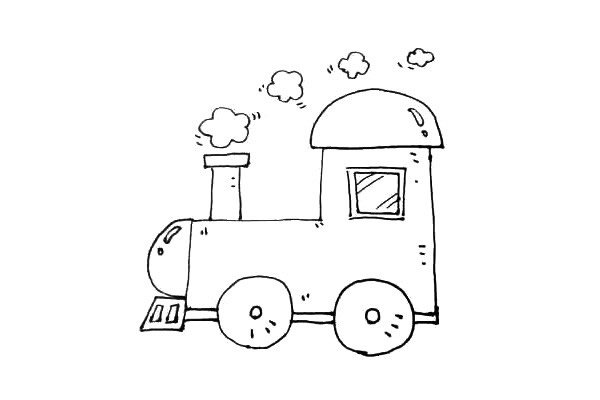 火车头简笔画