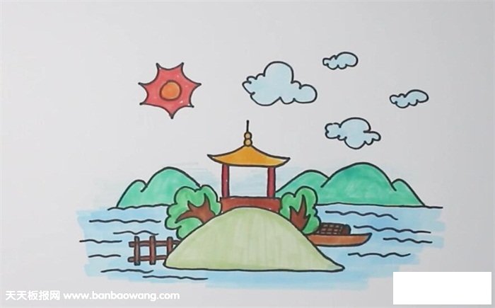 公园简笔画