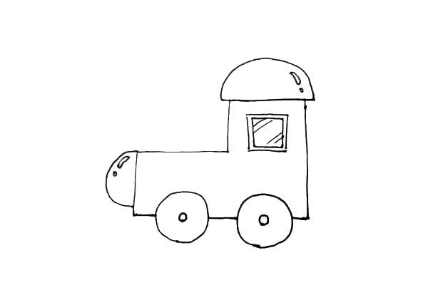 火车头简笔画