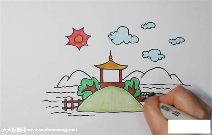 公园简笔画