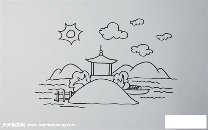 公园简笔画