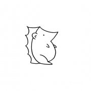 儿童学画小刺猬的简单画法