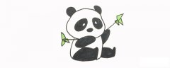 熊猫和竹子的画