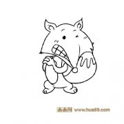 得意的小狐狸│动物简笔画