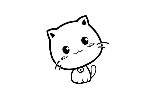 可爱萌小猫咪简笔画