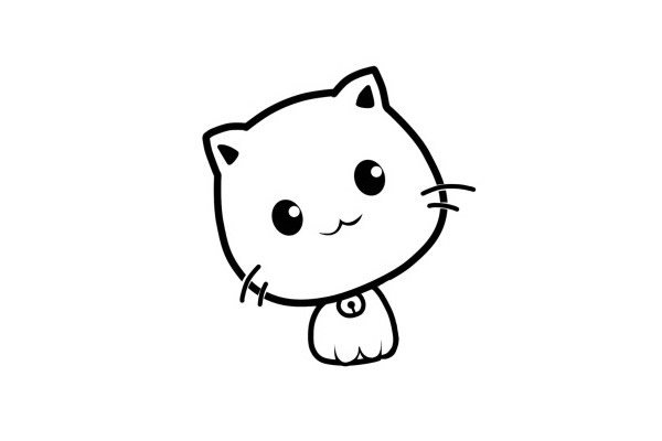 可爱萌小猫咪简笔画