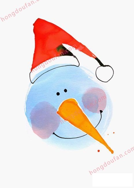 圣诞老人 圣诞雪人 鲁道夫圣诞节简笔画大全 简笔画 第7张