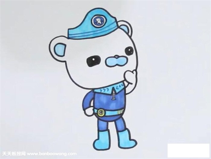 巴克队长简笔画
