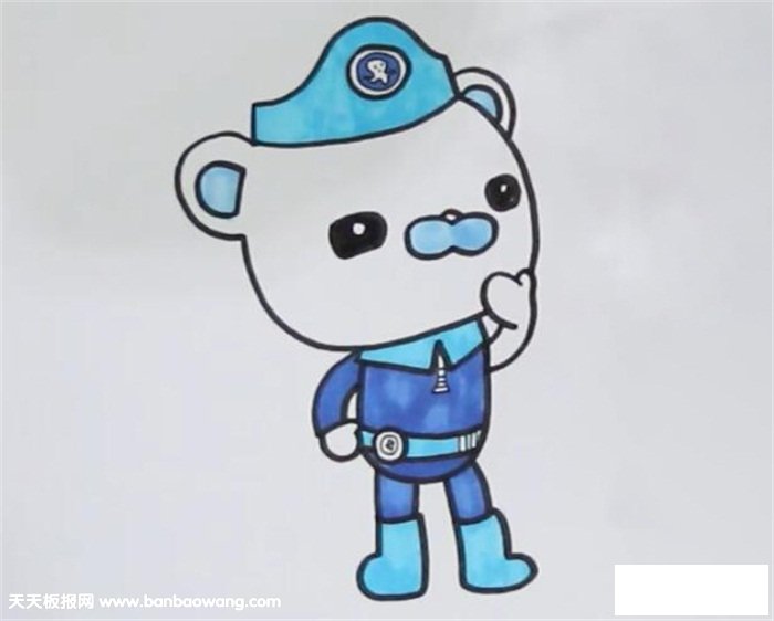 巴克队长简笔画