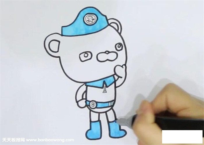 巴克队长简笔画