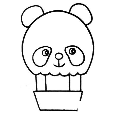 热气球简笔画