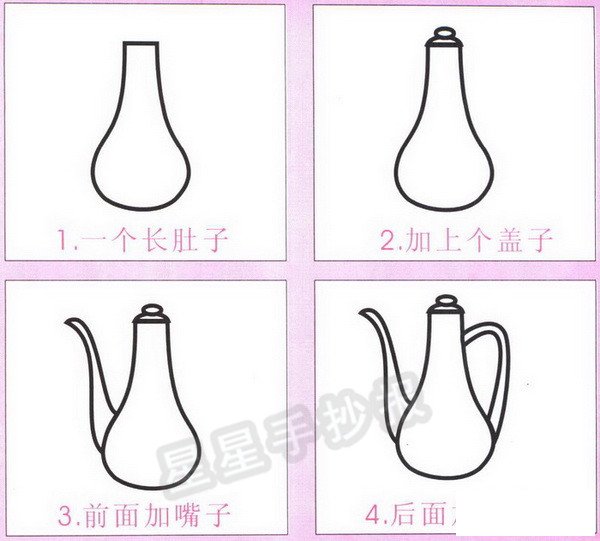 酒壶简笔画