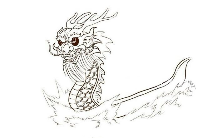 端午节划龙舟简笔画图片