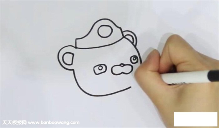 巴克队长简笔画