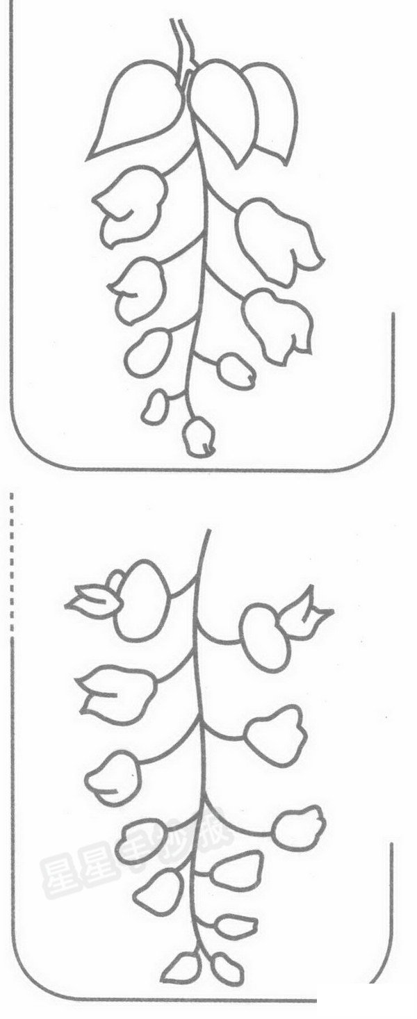 紫藤花简笔画