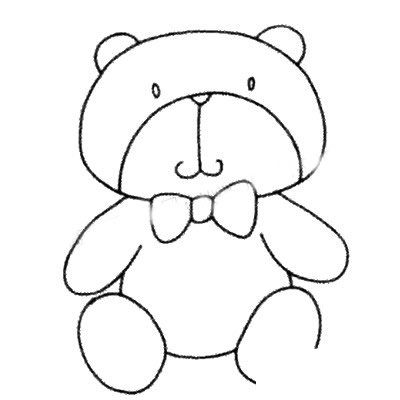 小浣熊简笔画