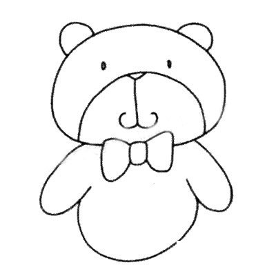 小浣熊简笔画