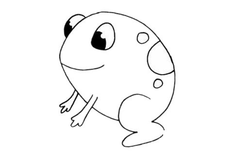 蟾蜍简笔画