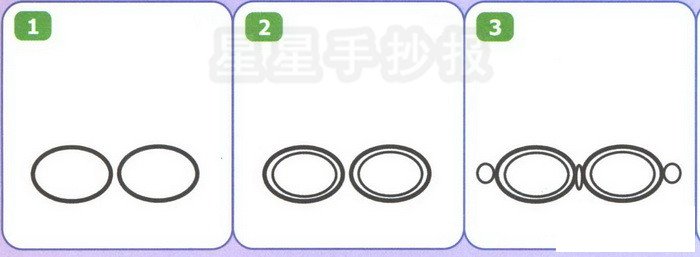 眼镜简笔画